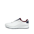 ECCO GOLF S-CASUAL LACE WP -- WHITE/NAVY
