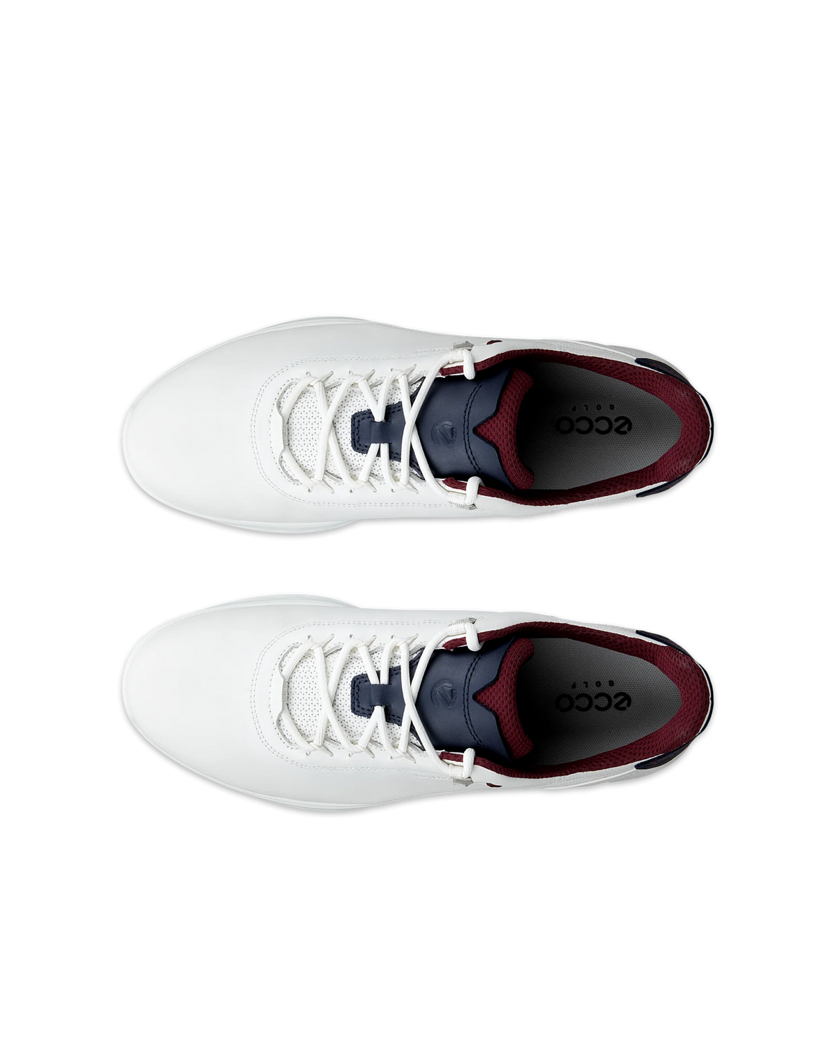 ECCO GOLF S-CASUAL LACE WP -- WHITE/NAVY