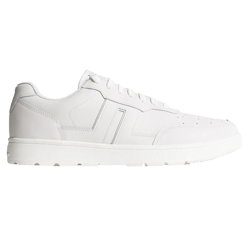 J. LINDEBERG WOMEN'S ACE LOW-TOP GOLF SNEAKER -- WHITE