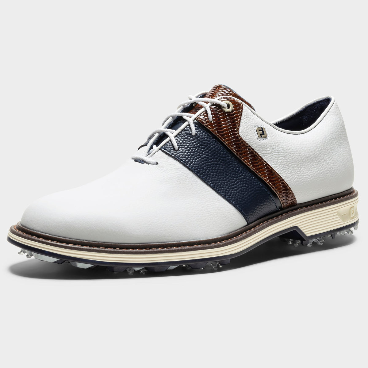 FOOTJOY PREMIERE SERIES PACKARD LX -- WHITE/NAVY/CHESTNUT