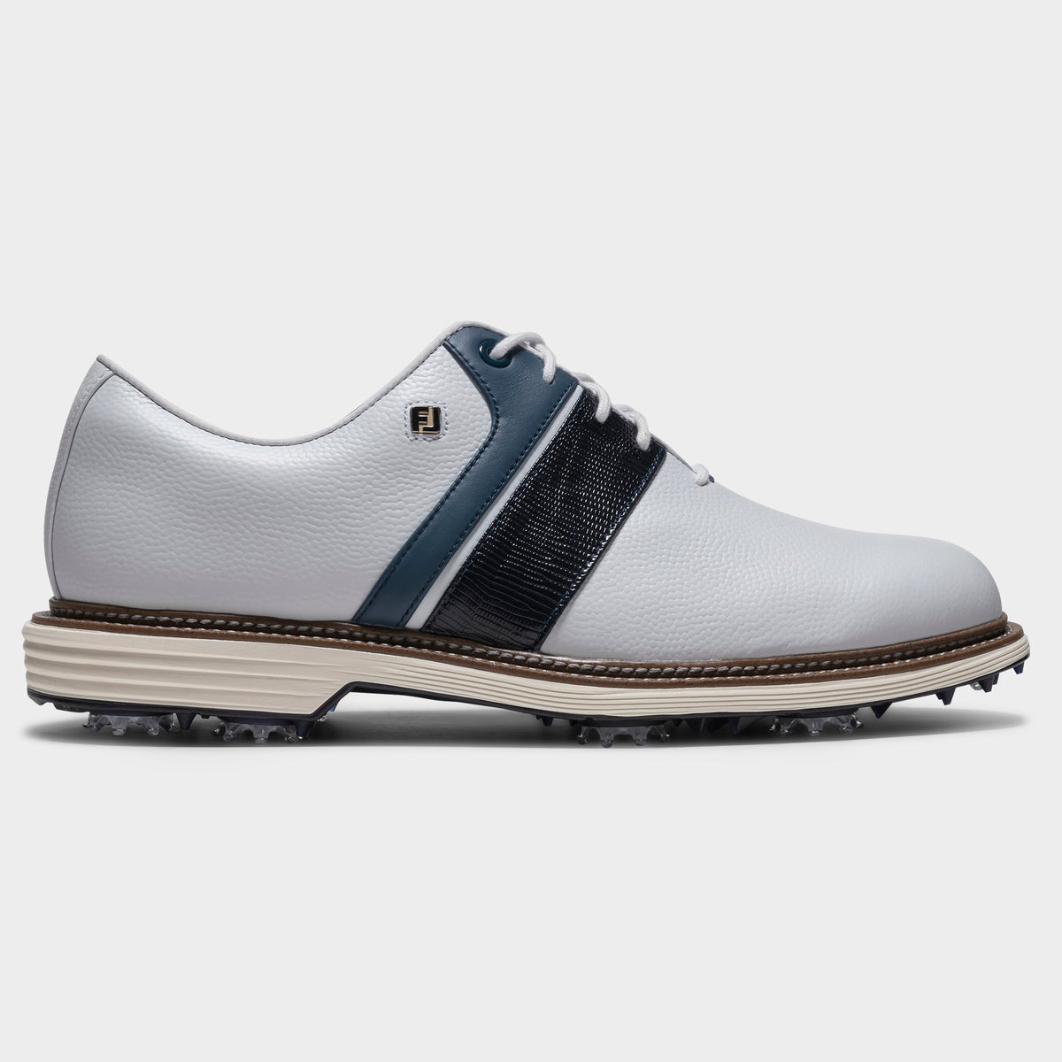 FOOTJOY PREMIERE SERIES PACKARD -- WHITE/NAVY