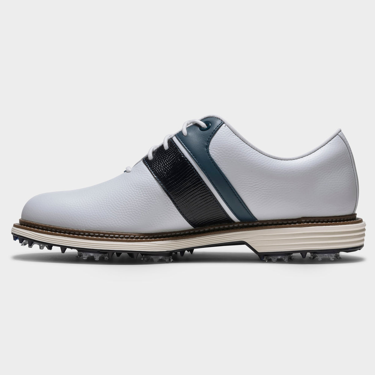 FOOTJOY PREMIERE SERIES PACKARD -- WHITE/NAVY
