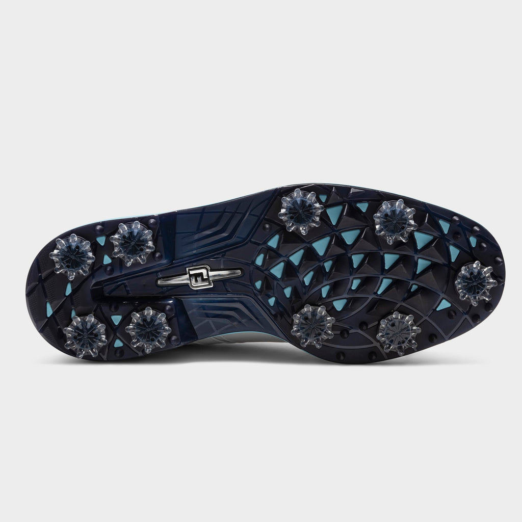 FOOTJOY PREMIERE SERIES PACKARD -- WHITE/BLUE