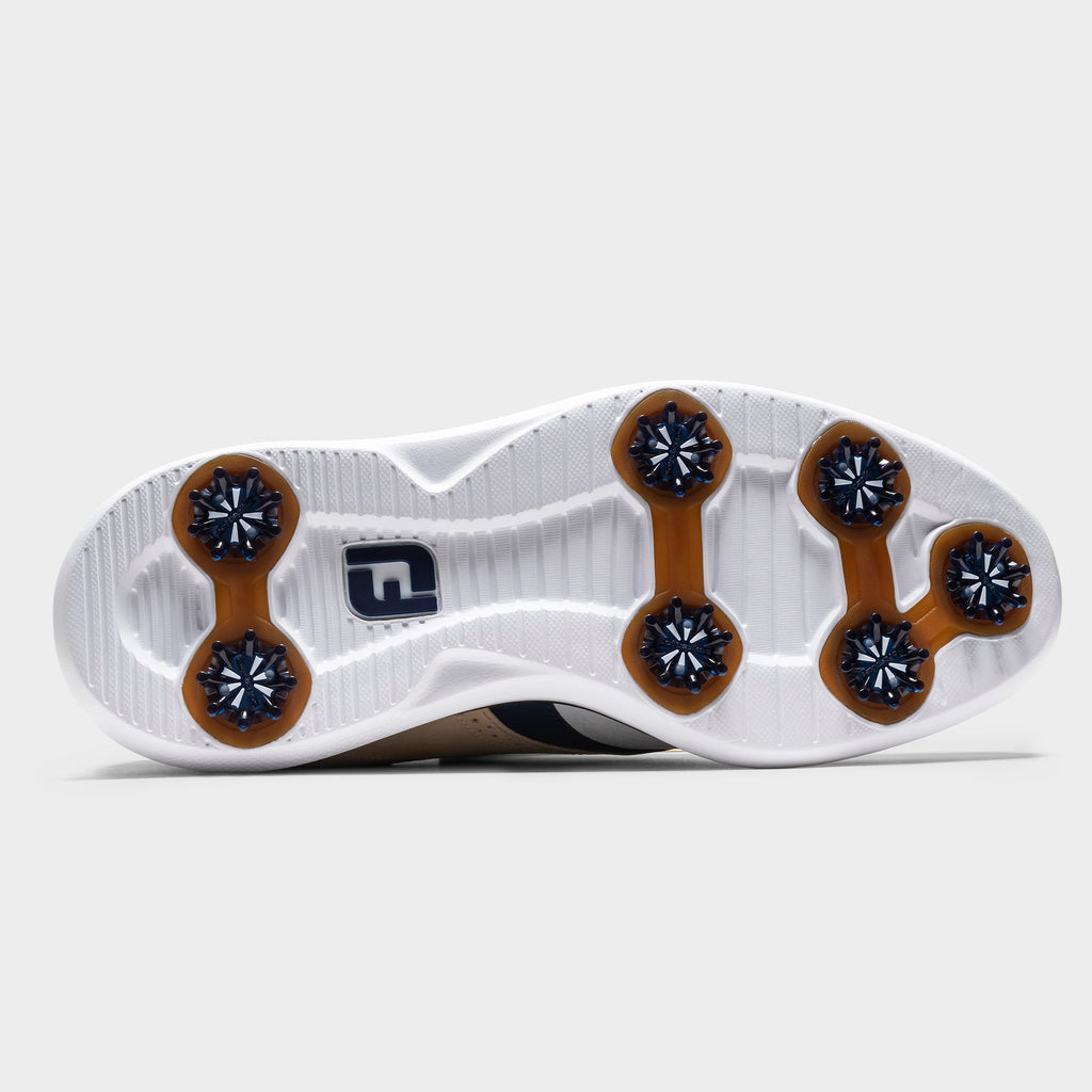 FOOTJOY TRADITIONS LE -- WHITE/KHAKI/NAVY