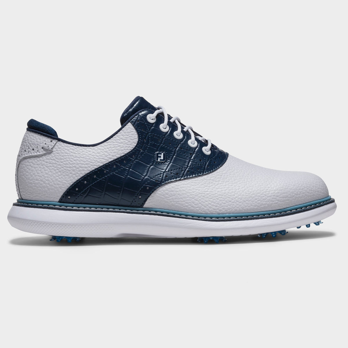 FOOTJOY TRADITIONS -- WHITE/PEACOAT BLUE