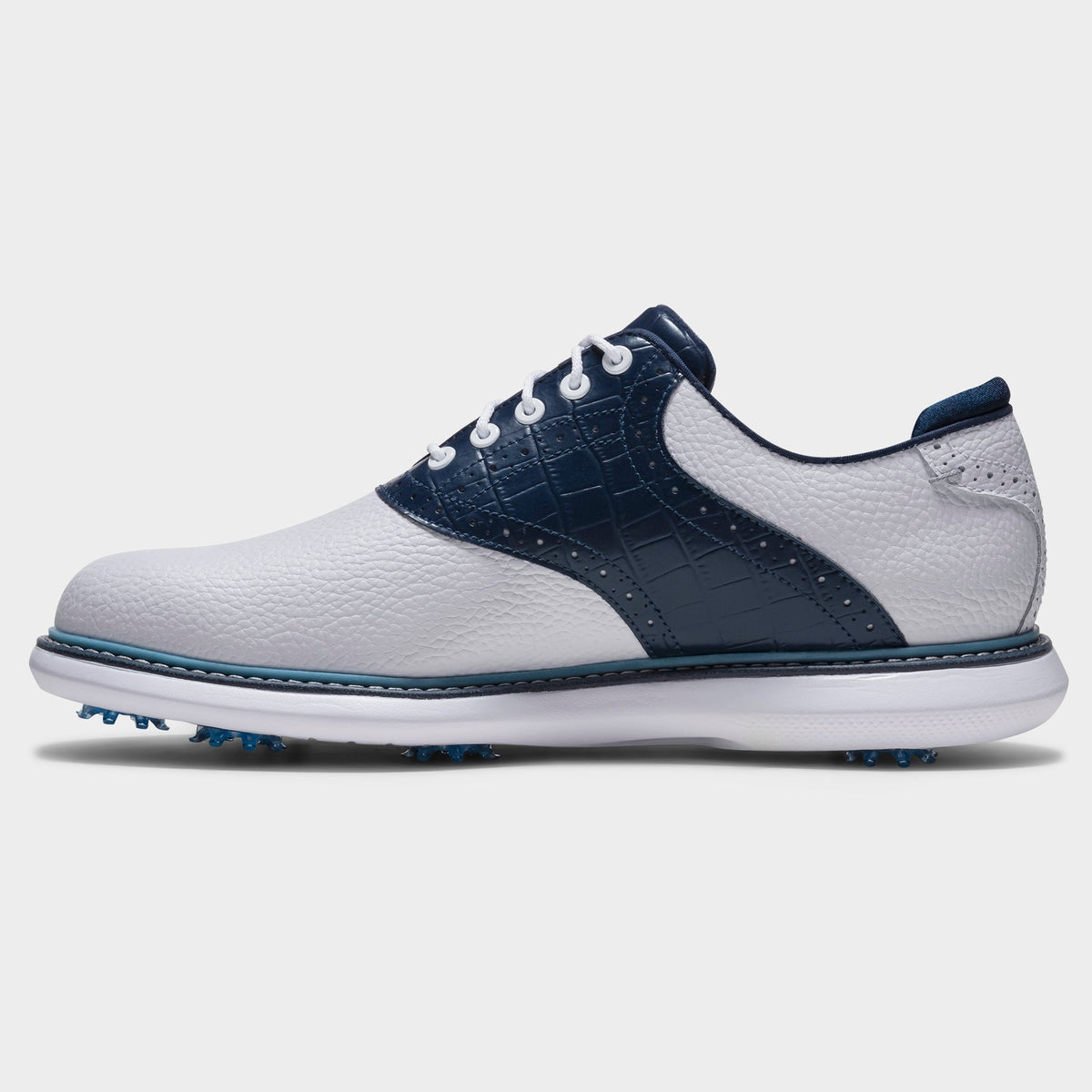 FOOTJOY TRADITIONS -- WHITE/PEACOAT BLUE
