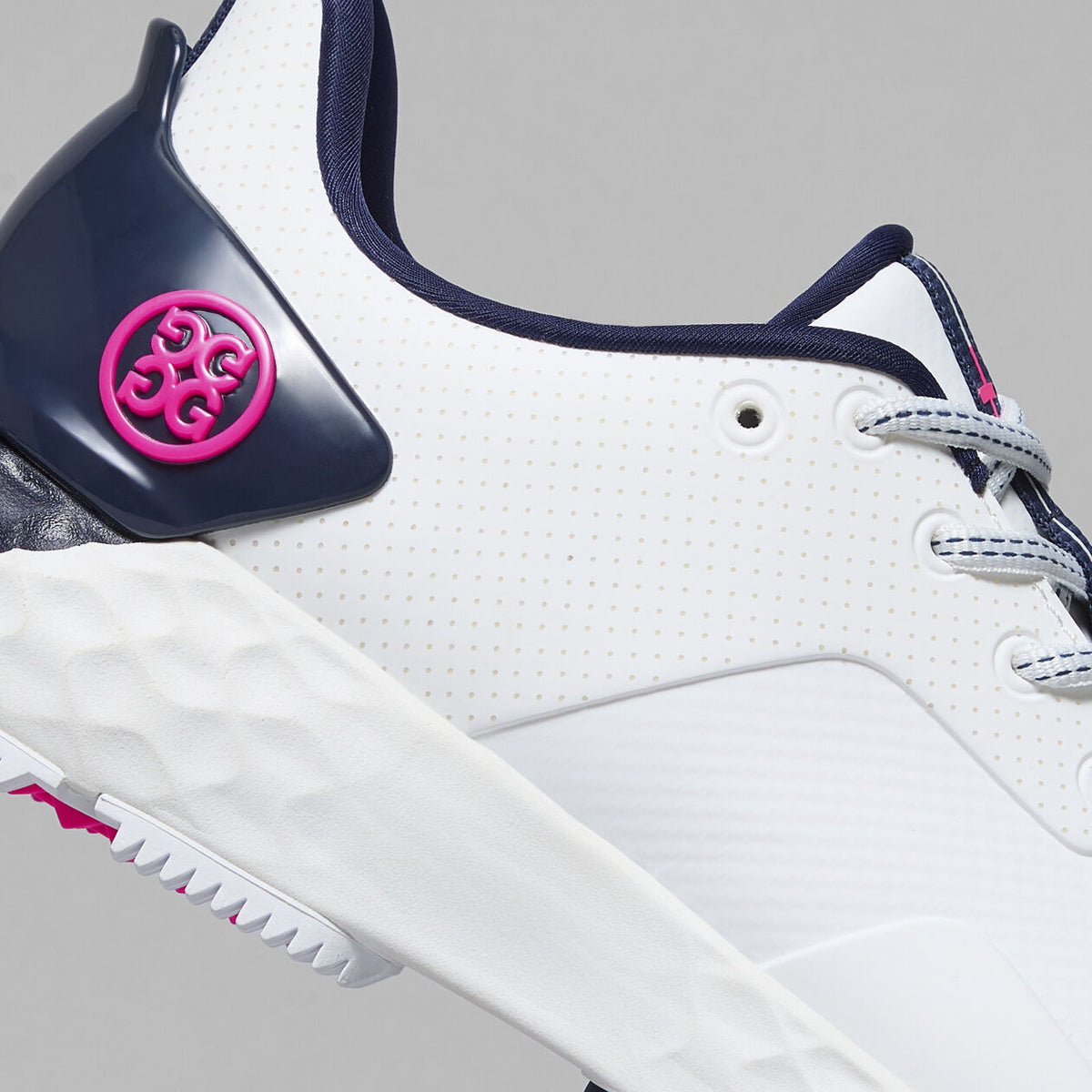 G/FORE WOMEN'S PERFORATED MG4+ -- SNOW/TWILIGHT