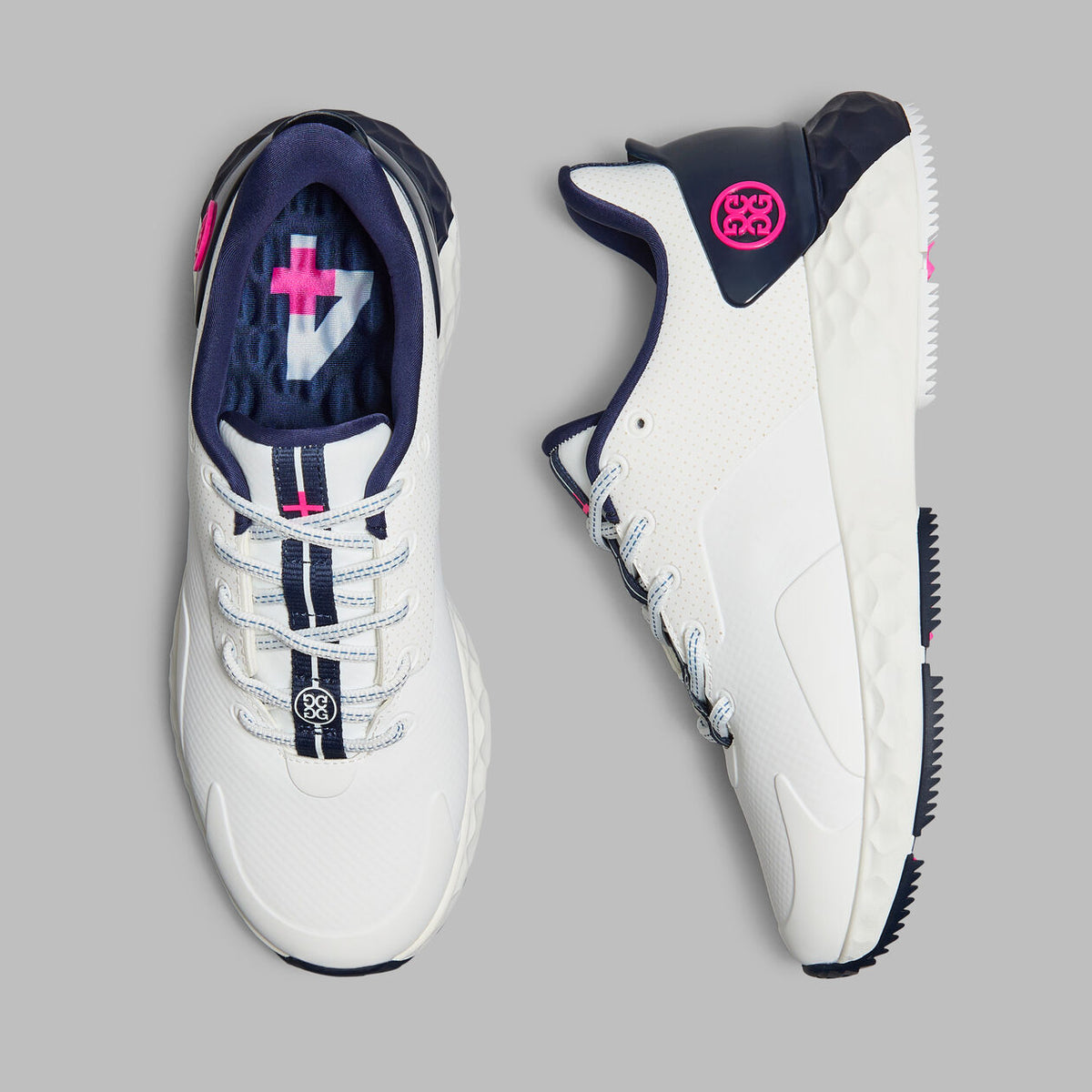G/FORE WOMEN'S PERFORATED MG4+ -- SNOW/TWILIGHT