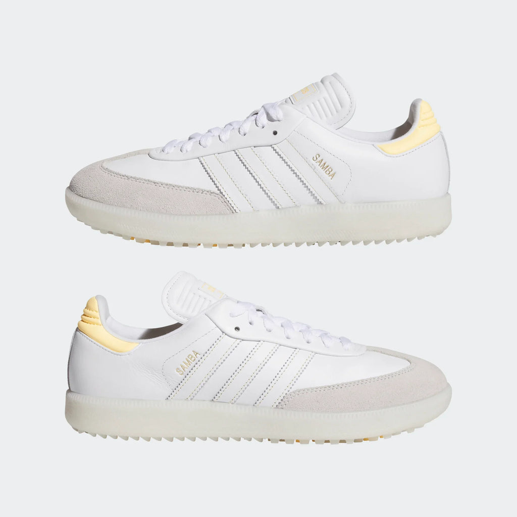 ADIDAS SAMBA GOLF -- WHITE/TANGERINE