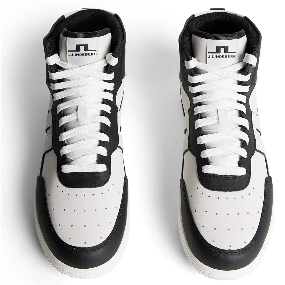 J. LINDEBERG ACE HIGH-TOP GOLF SNEAKER -- BLACK